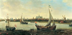 Gezicht op Haarlem vanaf het Noorder Buiten Spaarne (c. 1620-1630), Hendrik Vroom, Frans Hals Museum
